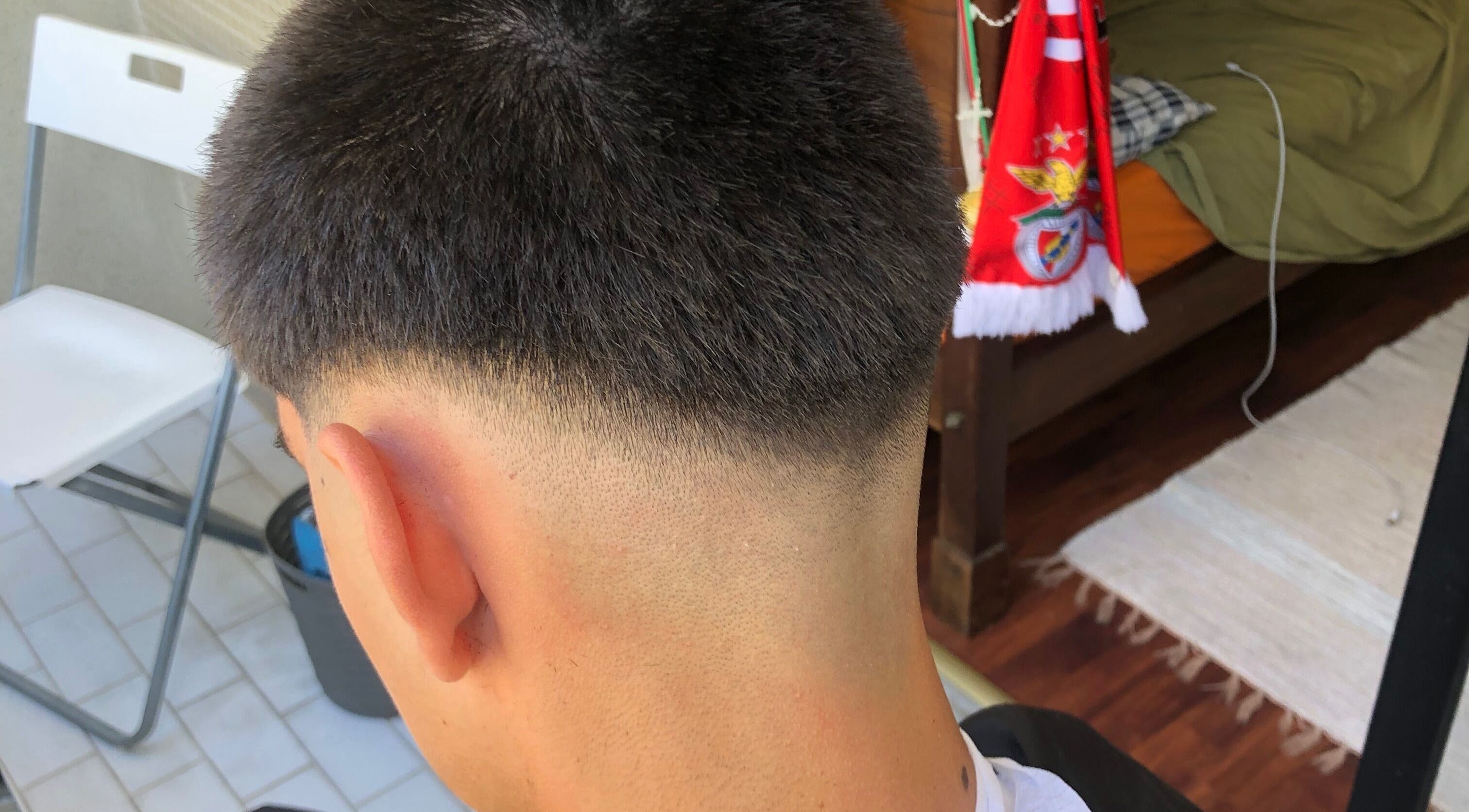 Clean fade haircut at Little Cutz, Braga, Braga, PT. Modern style with precise detailing.