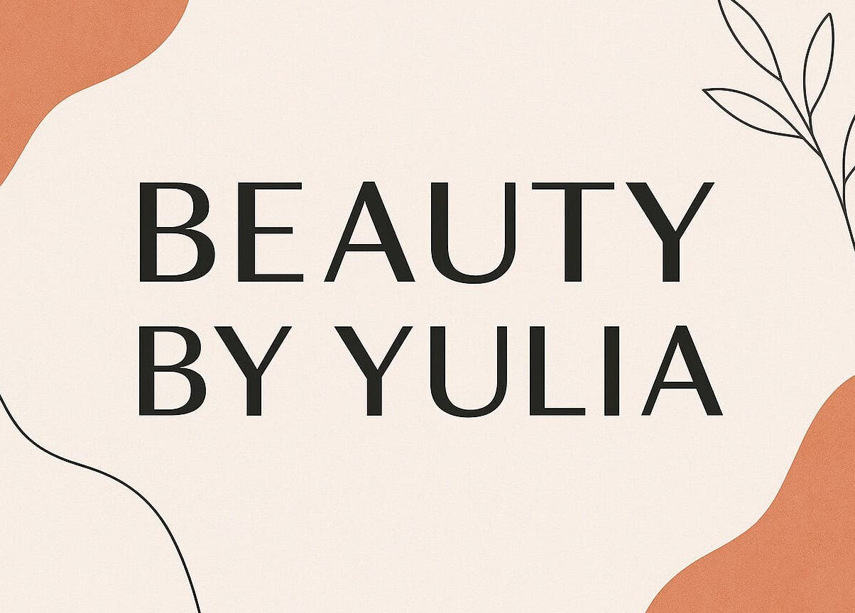 Beauty by Yulia logo with abstract design, Cwmbran, Wales, GB.