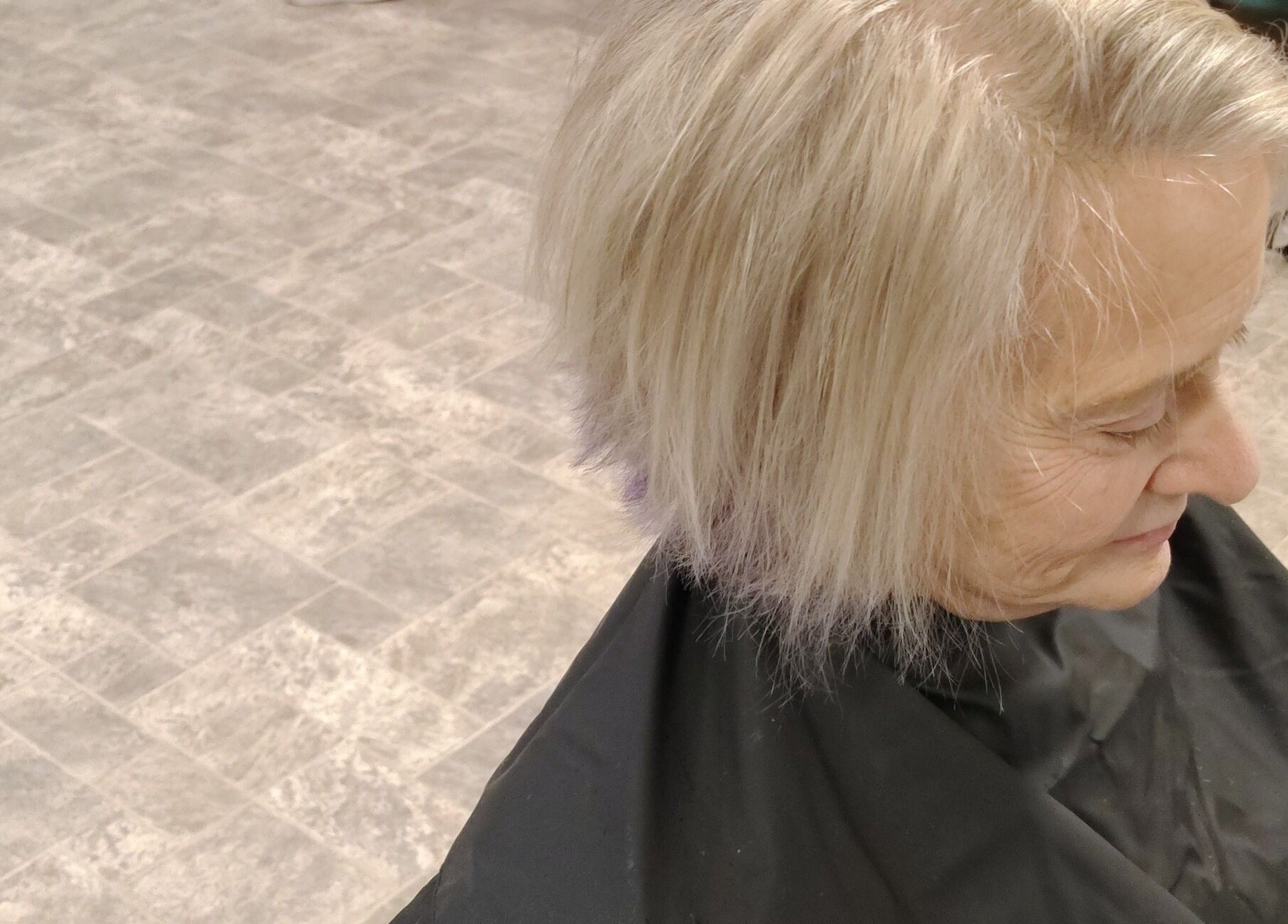 Modern haircut at Elevated Elegance Beauty in Lovelock, Nevada, US.