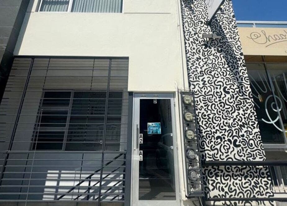 Front view of XERŪM Wellness Spa in Tijuana, Baja California, MX with modern design.