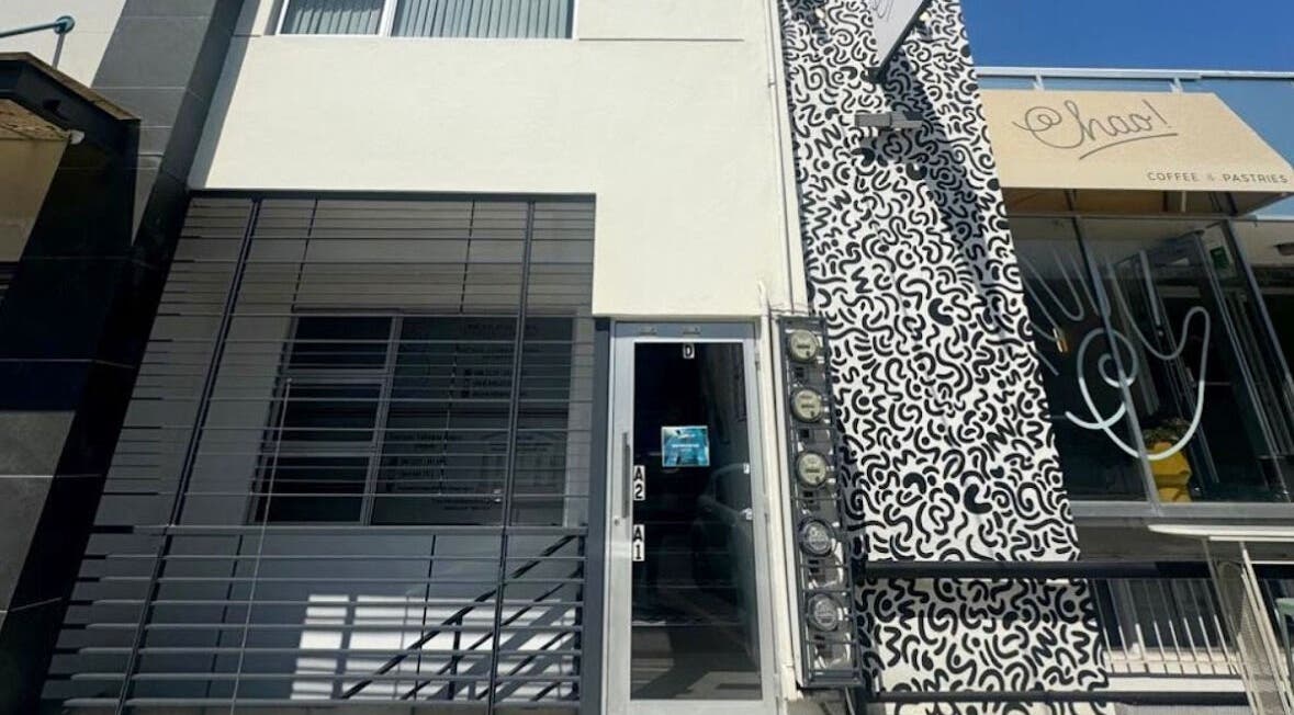 Front view of XERŪM Wellness Spa in Tijuana, Baja California, MX with modern design.