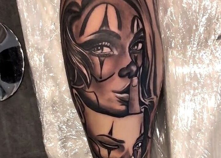 Tatuaż czarno-biały w Studio Tatuażu Afekt Real Stalowa Wola, Stalowa Wola, Województwo Podkarpackie, PL.