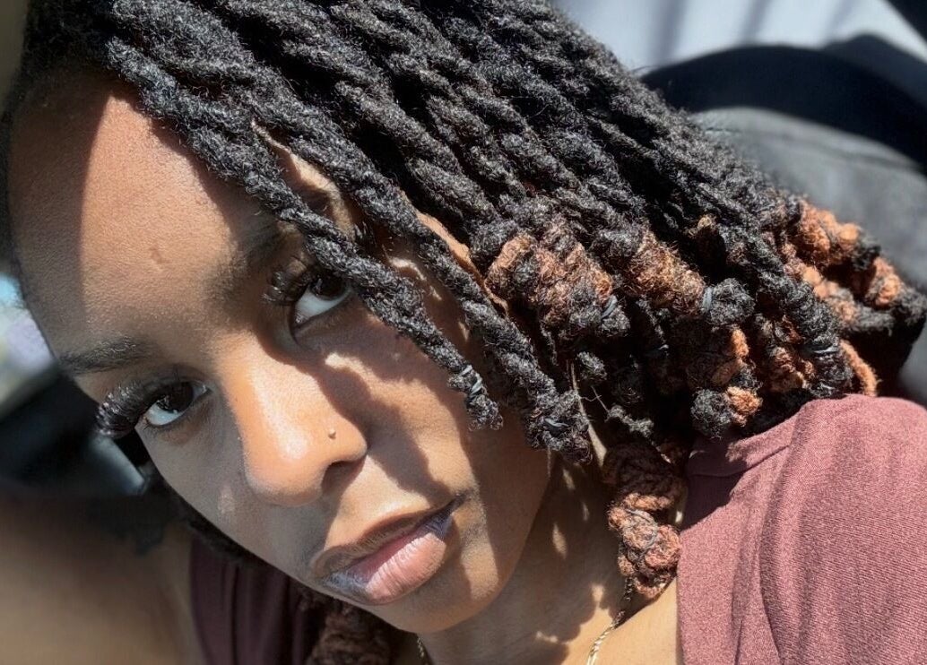 Stylish locs hairstyle at Loc’d With GBaby in Conyers, Georgia, US, highlighting unique texture and design.