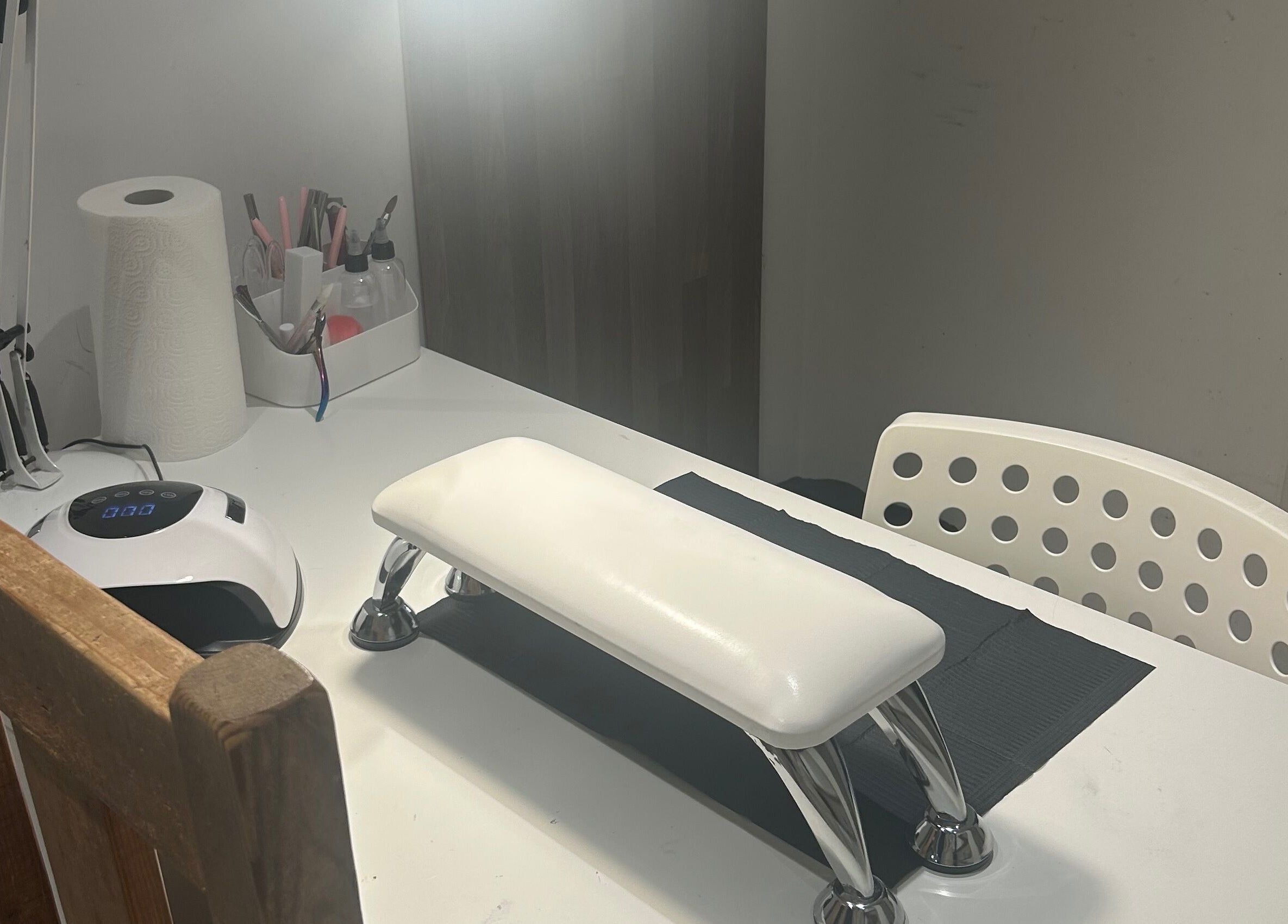 Elegant nail station at nai.lsbyemilia, Saint Kew, England, GB showcasing modern and clean design.