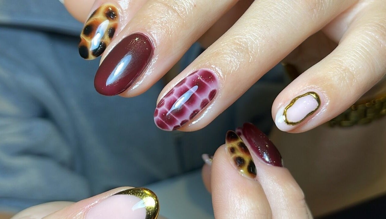 Stylish nail art with unique patterns by By Tayah in Bristol, England, GB.