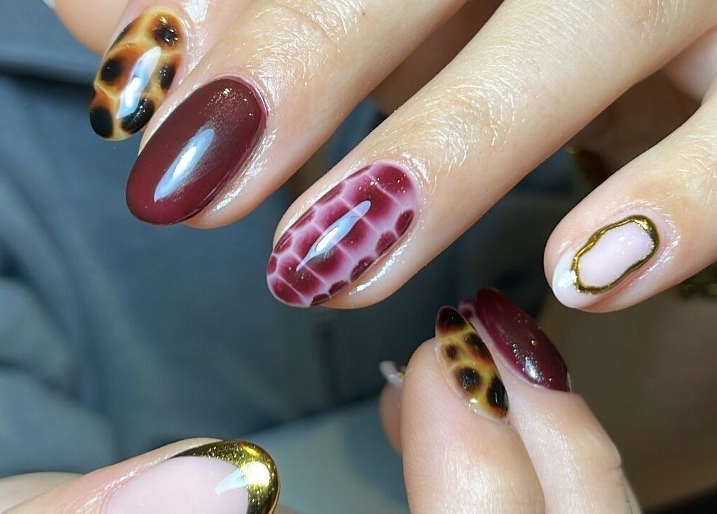 Stylish nail art with unique patterns by By Tayah in Bristol, England, GB.