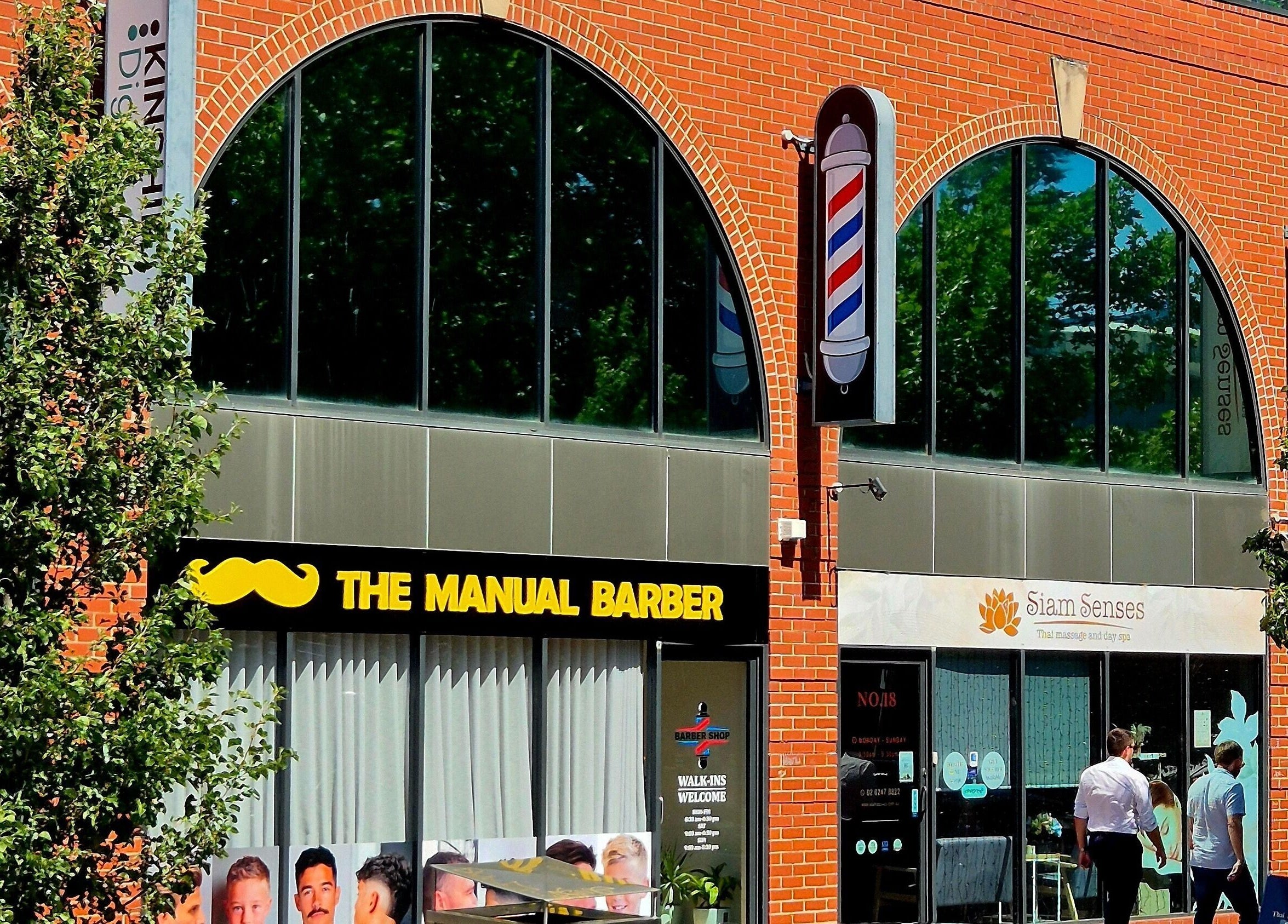 Front view of THE MANUAL BARBER, Braddon, Australian Capital Territory, AU, showcasing modern architecture.
