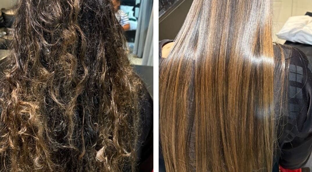 Gloss Lab in Cape Town, Western Cape, ZA: dramatic before and after hair transformation.