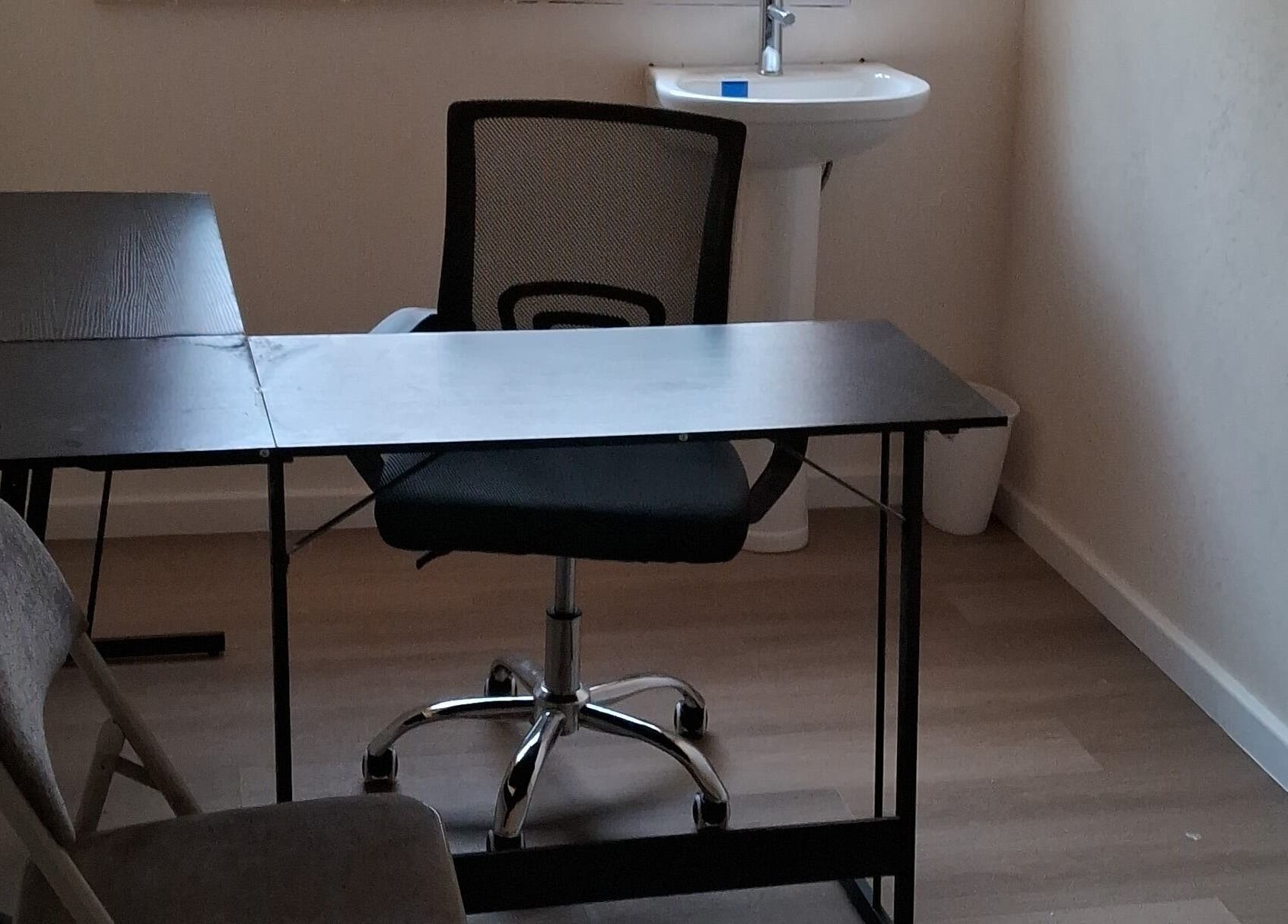 Office space with desk and chair at Dolizanel Medical, Oistins, Christ Church, BB.