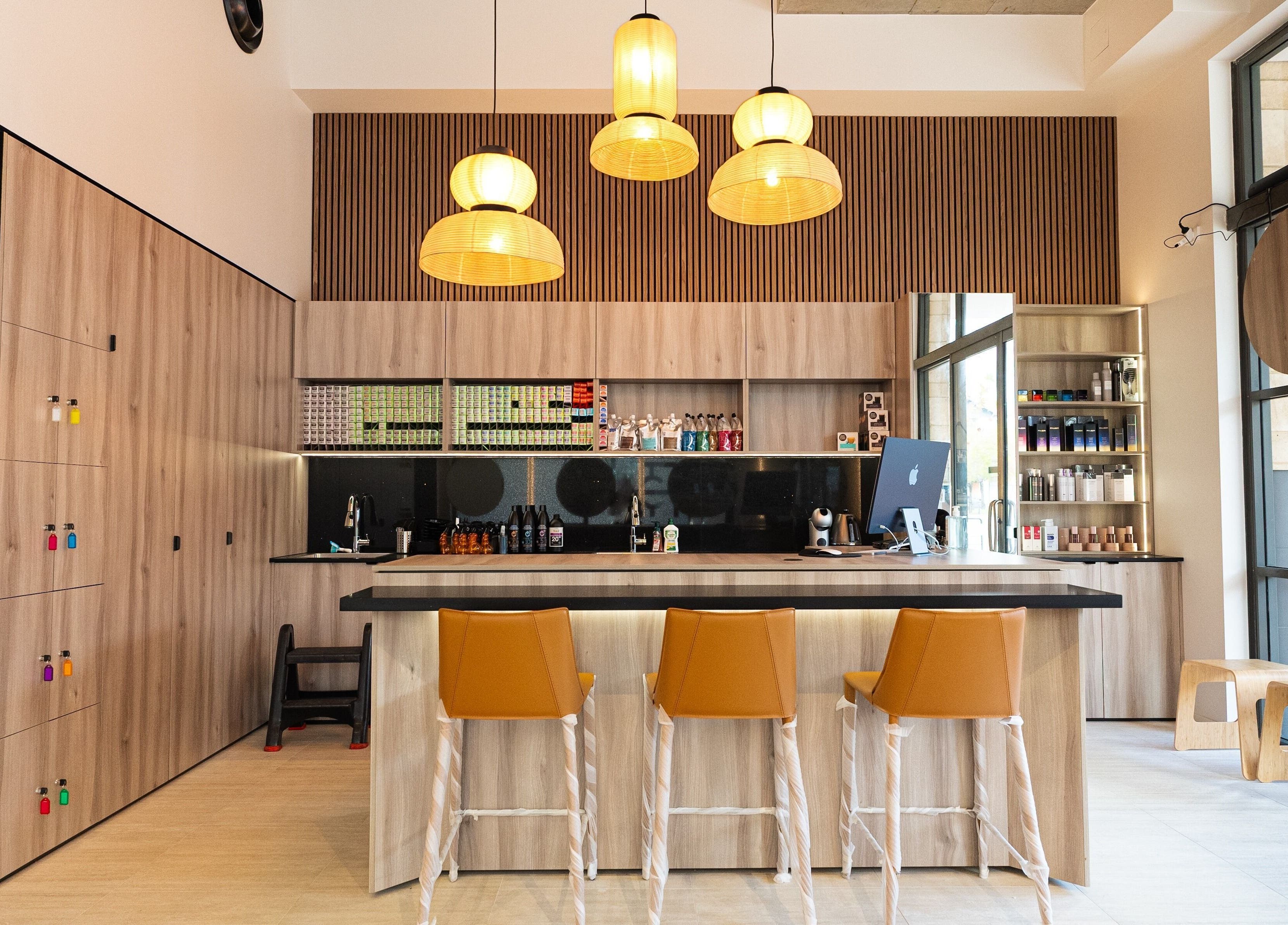 Chic modern bar at Yasu, Perth, Western Australia, AU, with warm lighting and stylish seating.