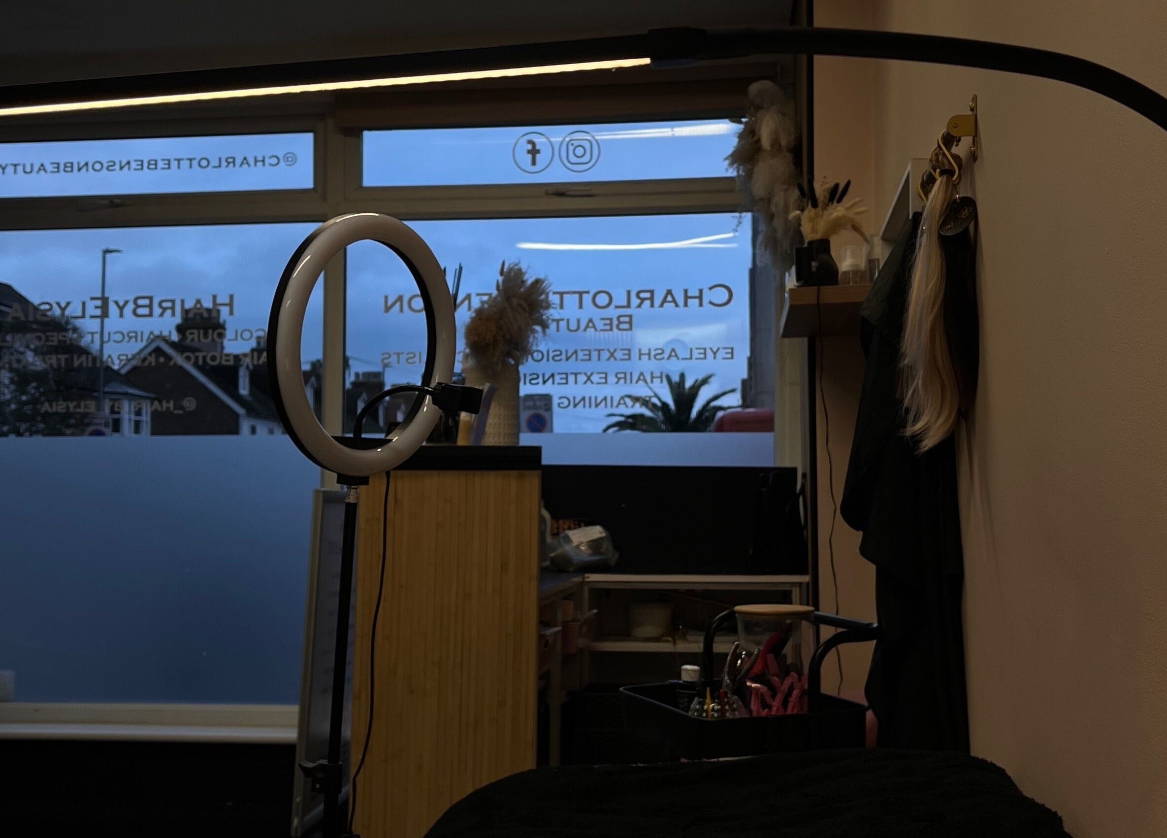 Modern salon interior at LashedByGrace, Brighton And Hove, England, GB, showcasing beauty tools and decor.