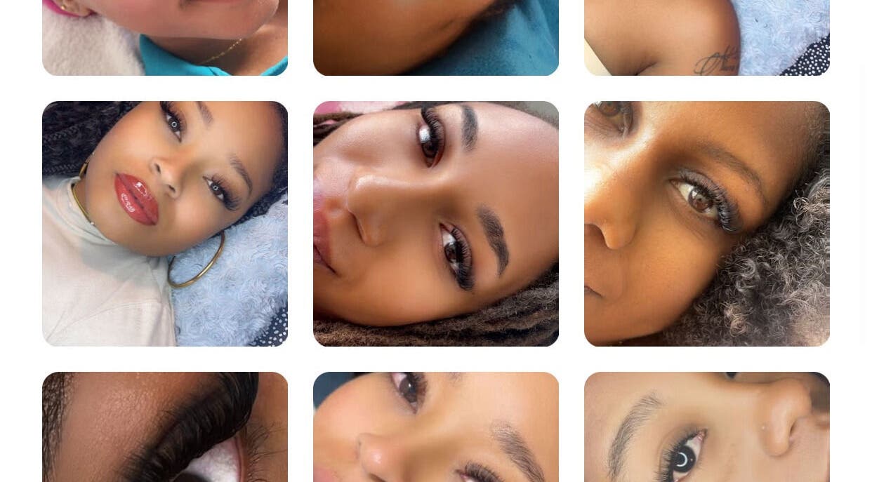 Visages souriants avec extensions de cils chez Shi’z iconic, Fort-de-France, MQ.