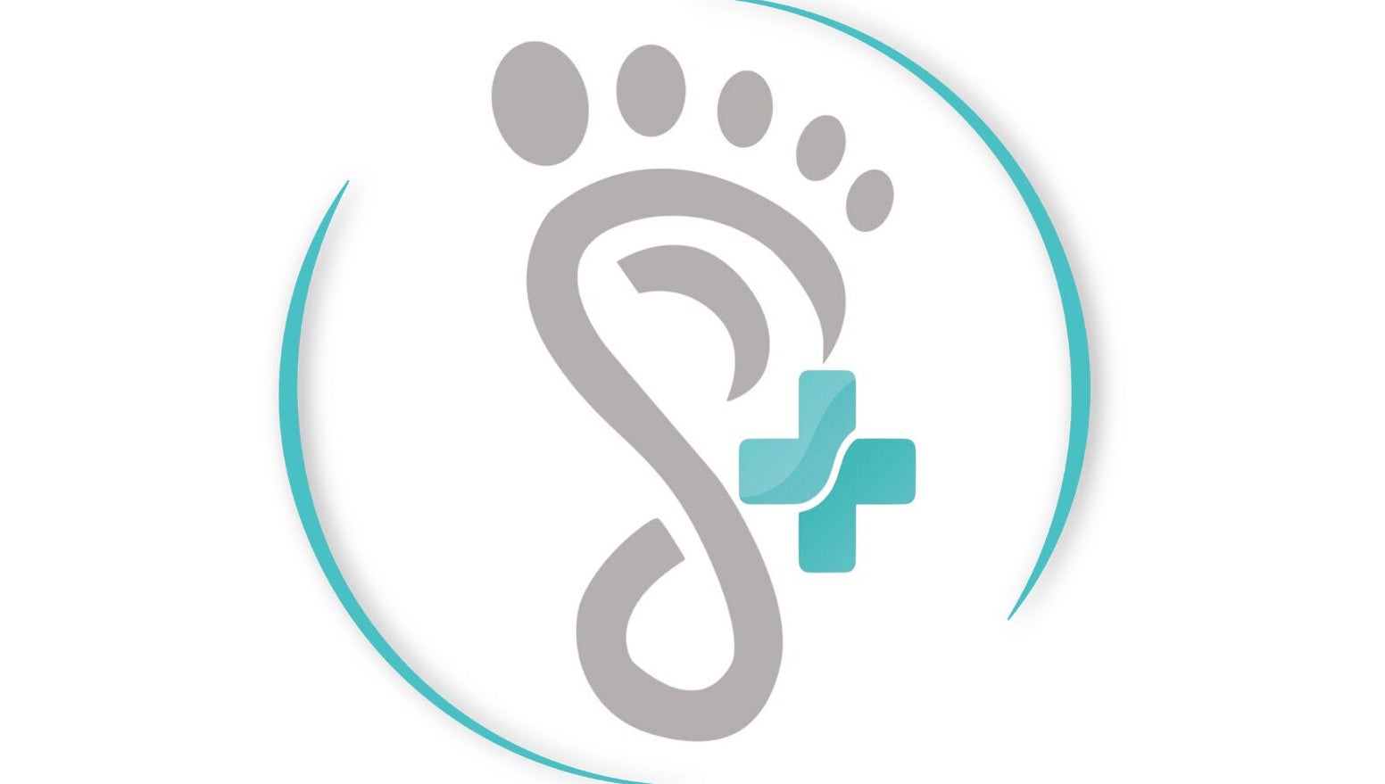 Лого на Podo Studio Varna в сив и аква цвет, адрес: Варна, Варна, BG.