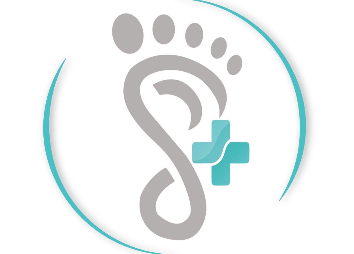 Лого на Podo Studio Varna в сив и аква цвет, адрес: Варна, Варна, BG.