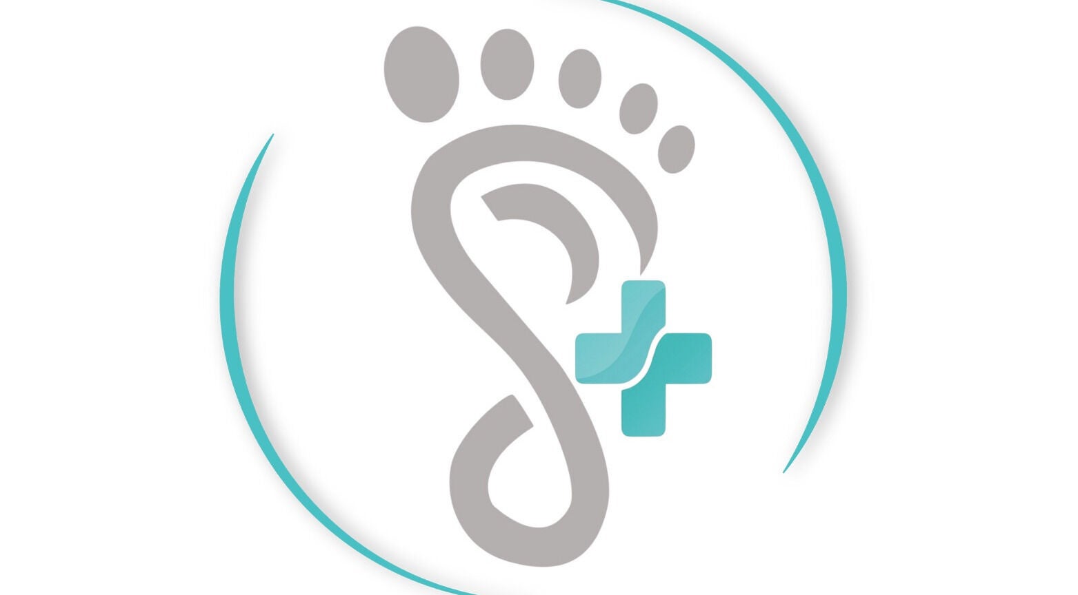 Лого на Podo Studio Varna в сив и аква цвет, адрес: Варна, Варна, BG.