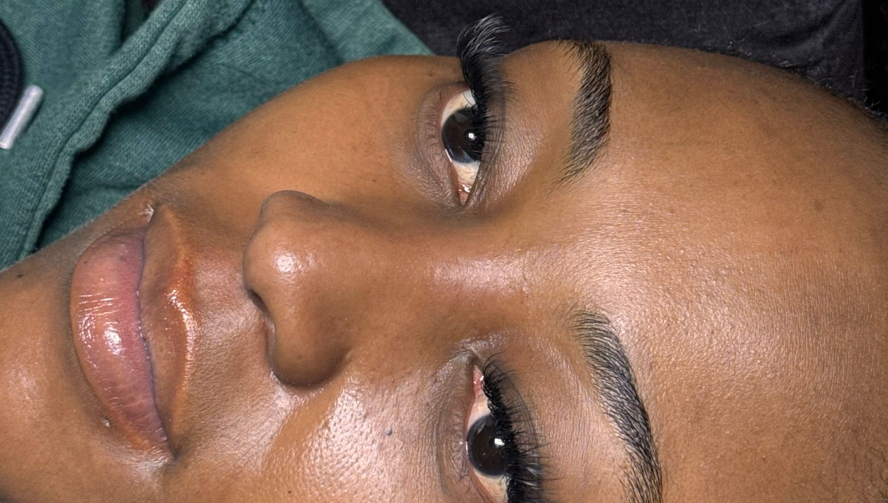 Close-up of styled lashes at Lash_Lyfe, Kempton Park, Gauteng, ZA showcasing expert eyelash extensions.