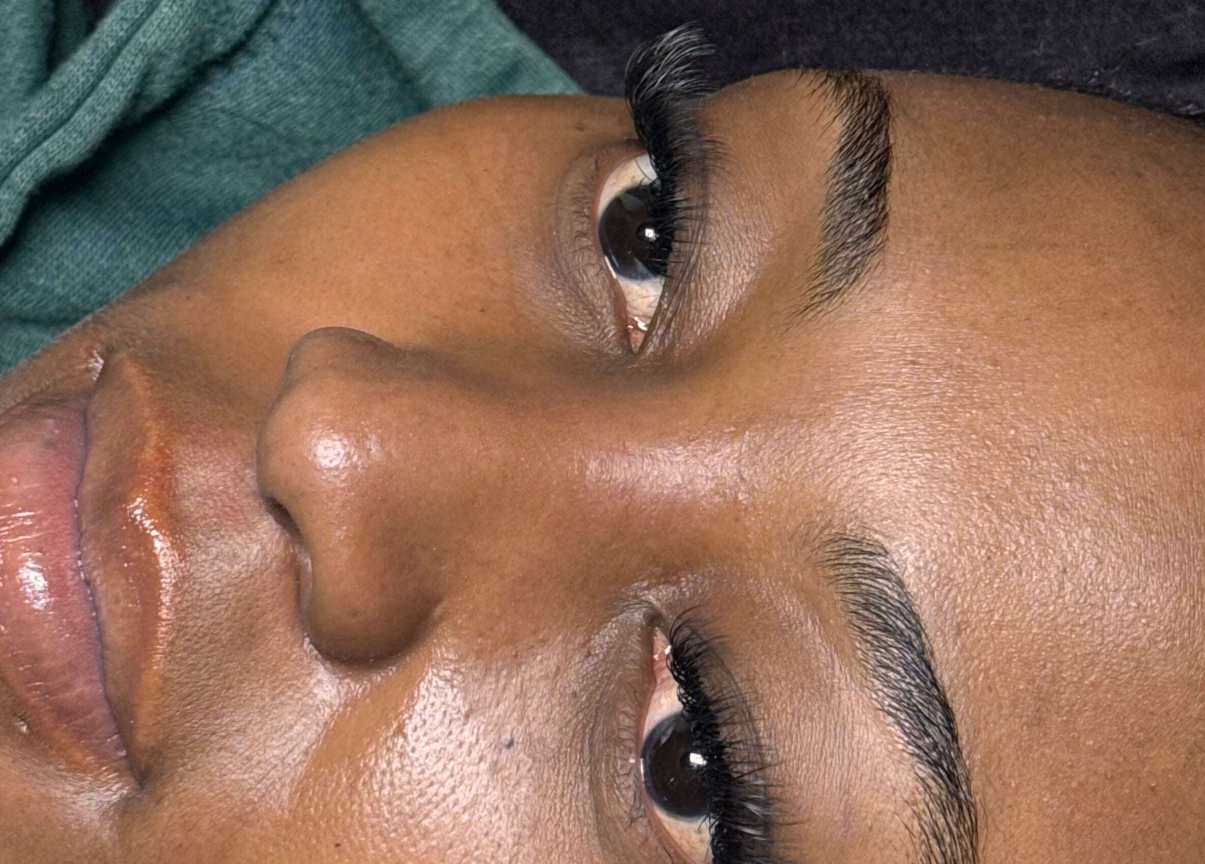 Close-up of styled lashes at Lash_Lyfe, Kempton Park, Gauteng, ZA showcasing expert eyelash extensions.