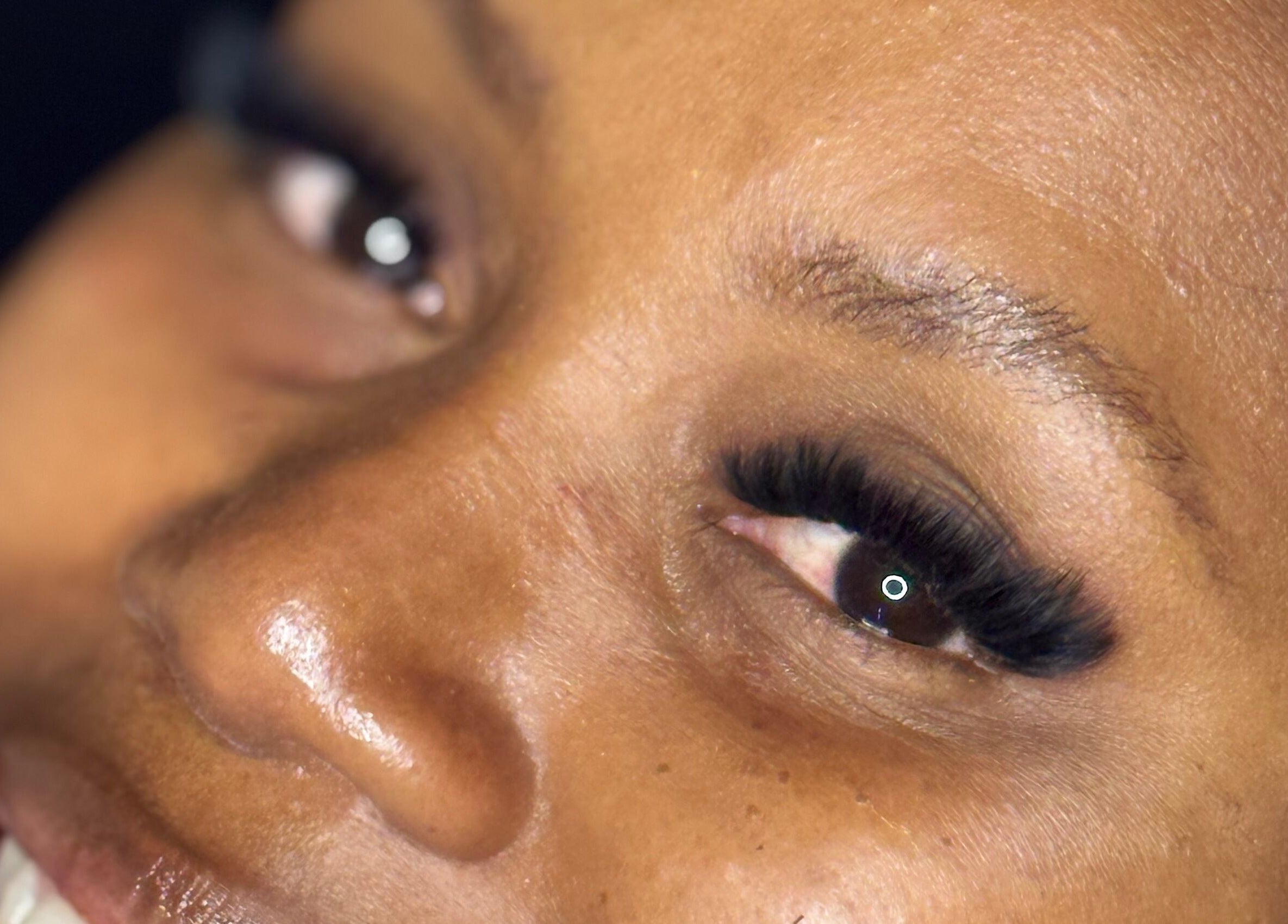 Close-up of stunning eyelash extensions at Lash_Lyfe, Kempton Park, Gauteng, ZA.