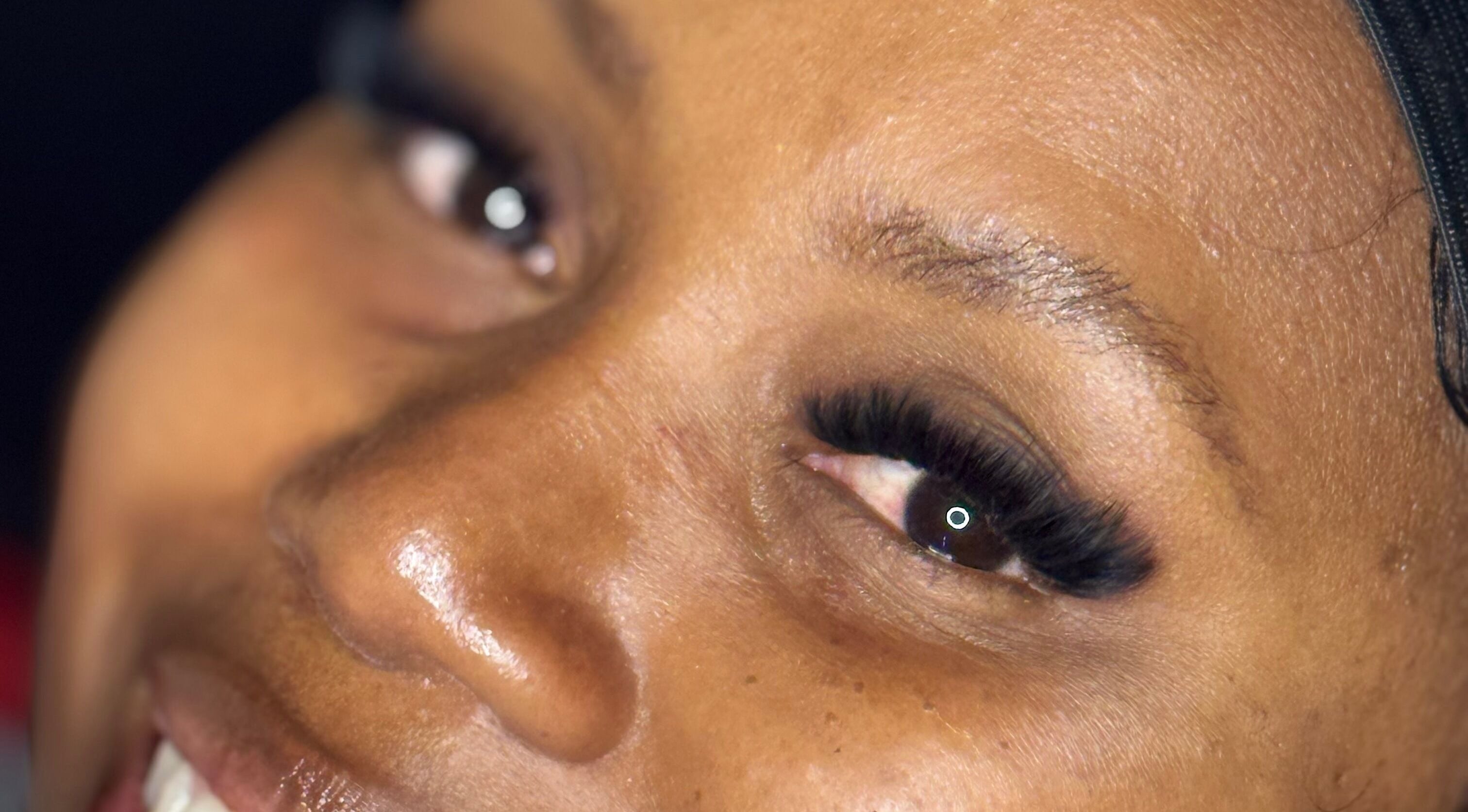 Close-up of stunning eyelash extensions at Lash_Lyfe, Kempton Park, Gauteng, ZA.