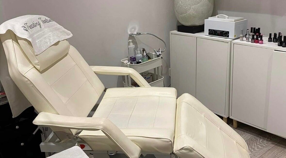 Comfortable treatment chair at Essex Foot Care, South Ockendon, England, GB.