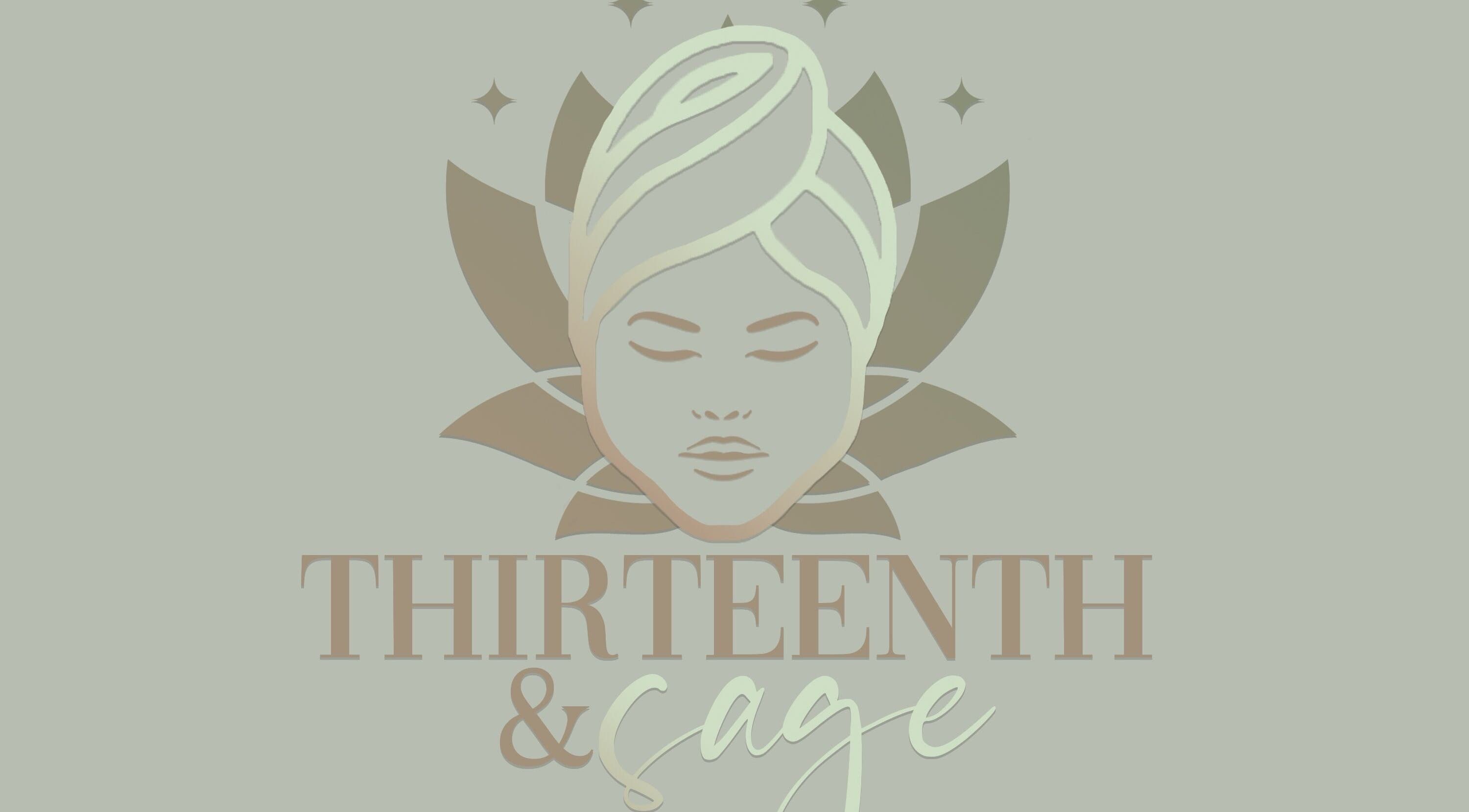 Logo of Thirteenth & Sage, featuring a serene face, Norfolk, Virginia, US.