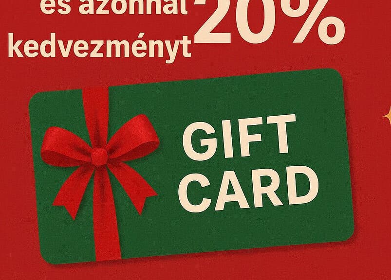 Gift card with red bow for ONE Thai Solution Massage in Budapest, Magyar, HU offers 20% discount.