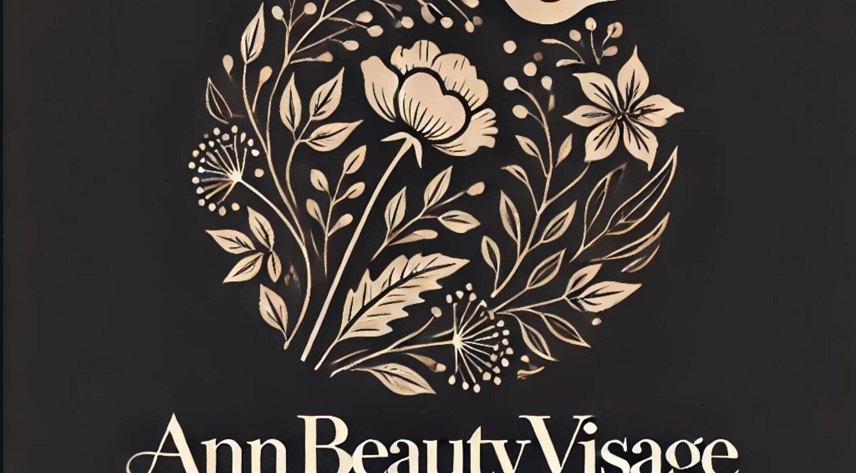 Logo élégant en fleurs d'Annbeauty Visage, Le Havre, Normandie, FR.
