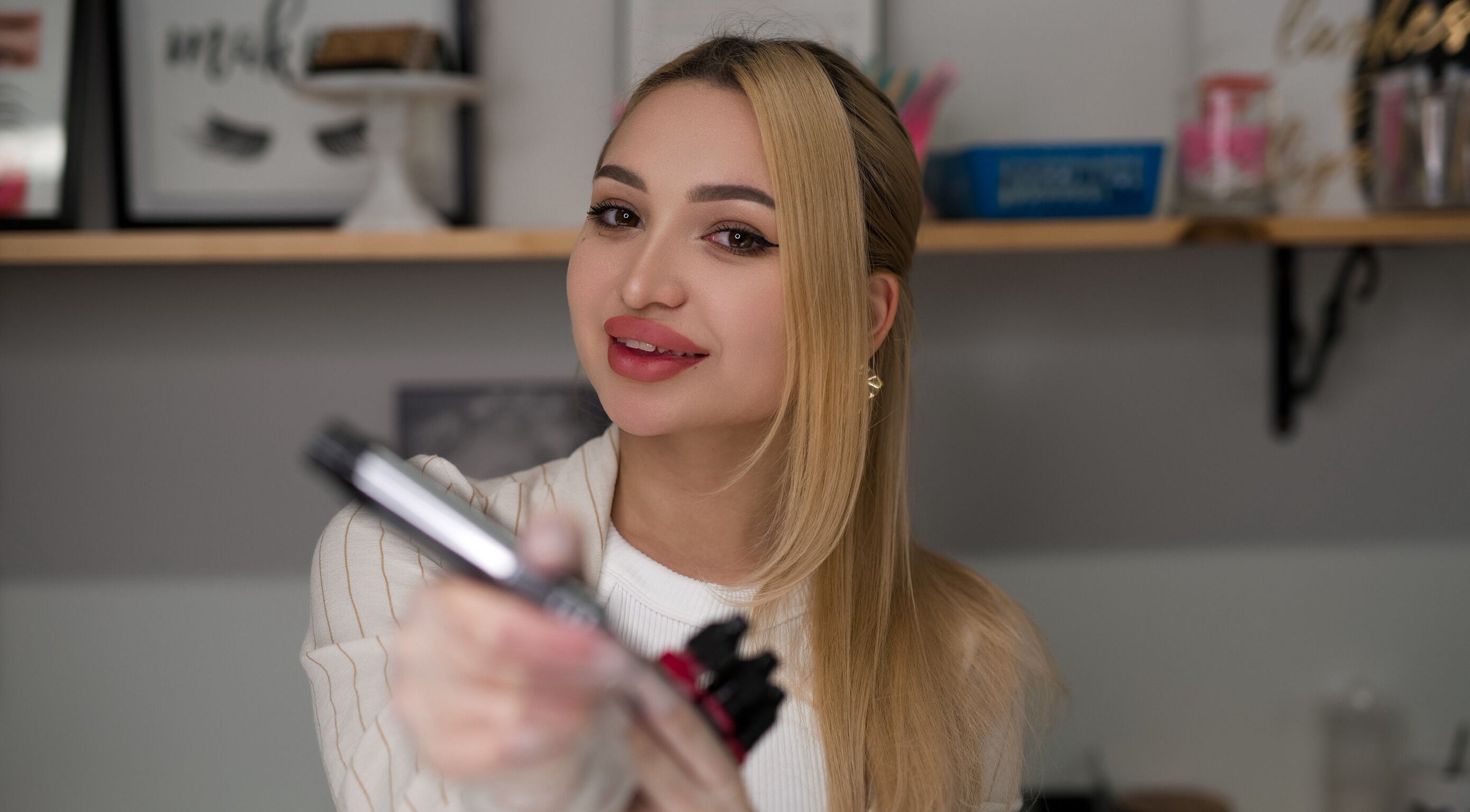 Nail artist at Alisha Ink Nails in Palm Harbor, Florida, offering professional beauty services.