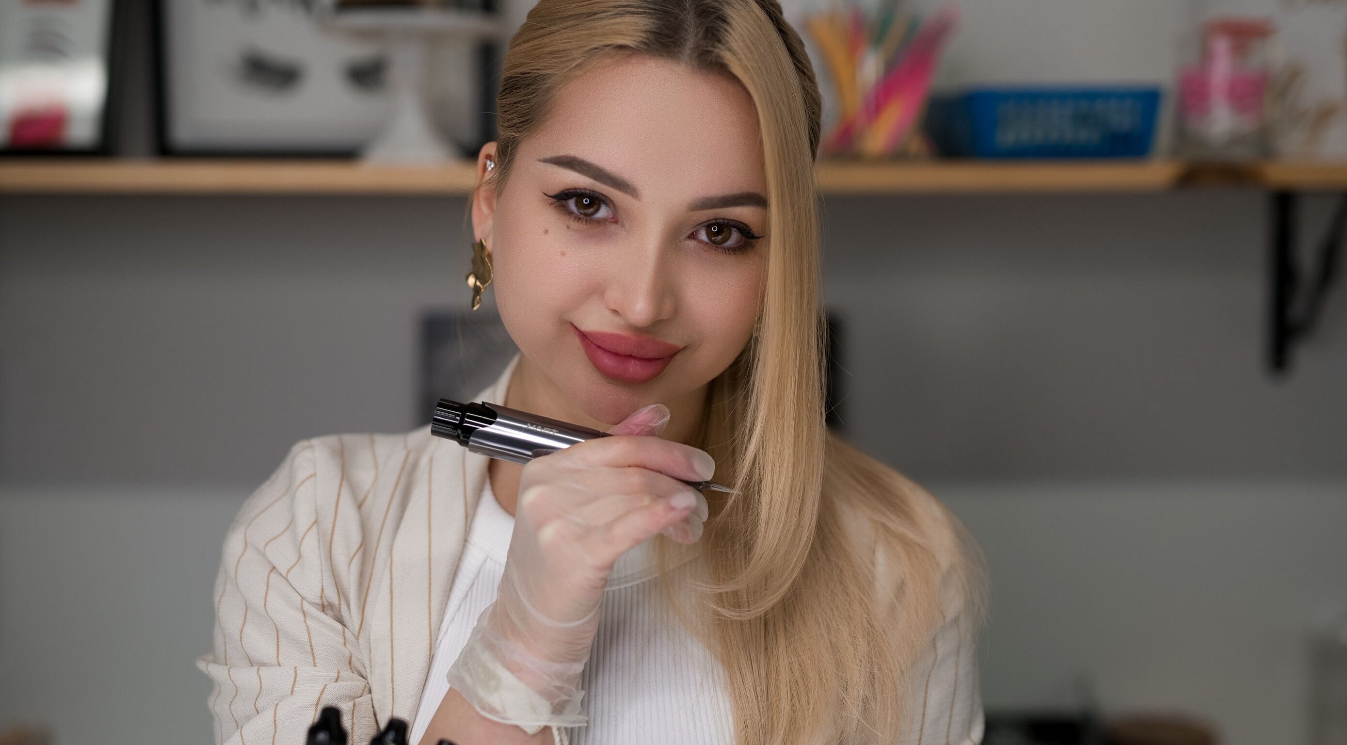 Expert nail artist at Alisha Ink Nails in Palm Harbor, Florida preparing for a detailed session.