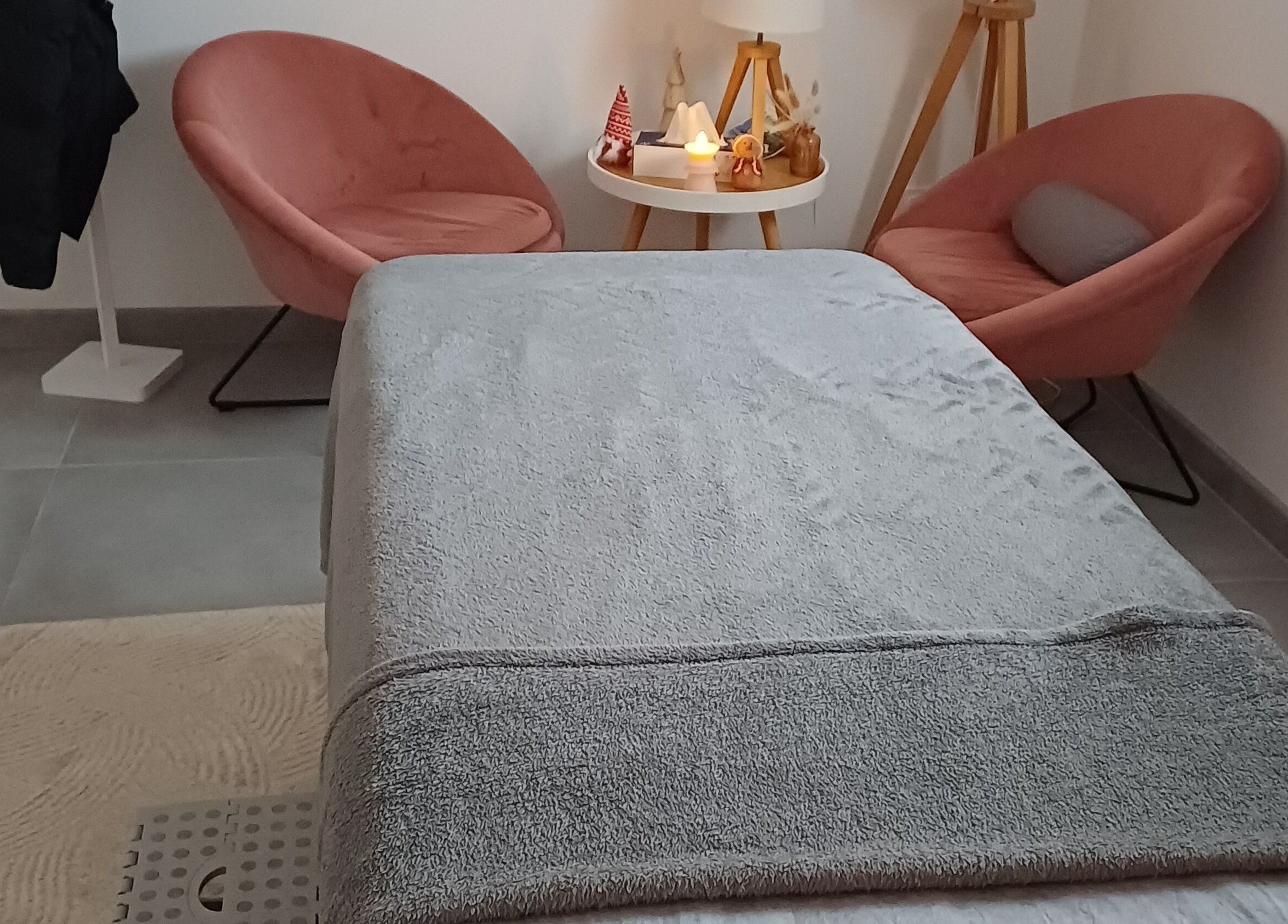 Espace détente cosy chez Nutrition et bien être avec Hélène à Frontignan, Occitanie, FR.