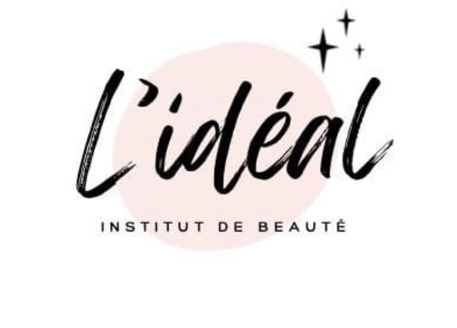Logo de L idéal, institut de beauté à Nice, Provence-alpes-côte D'azur, FR avec étoiles stylisées.