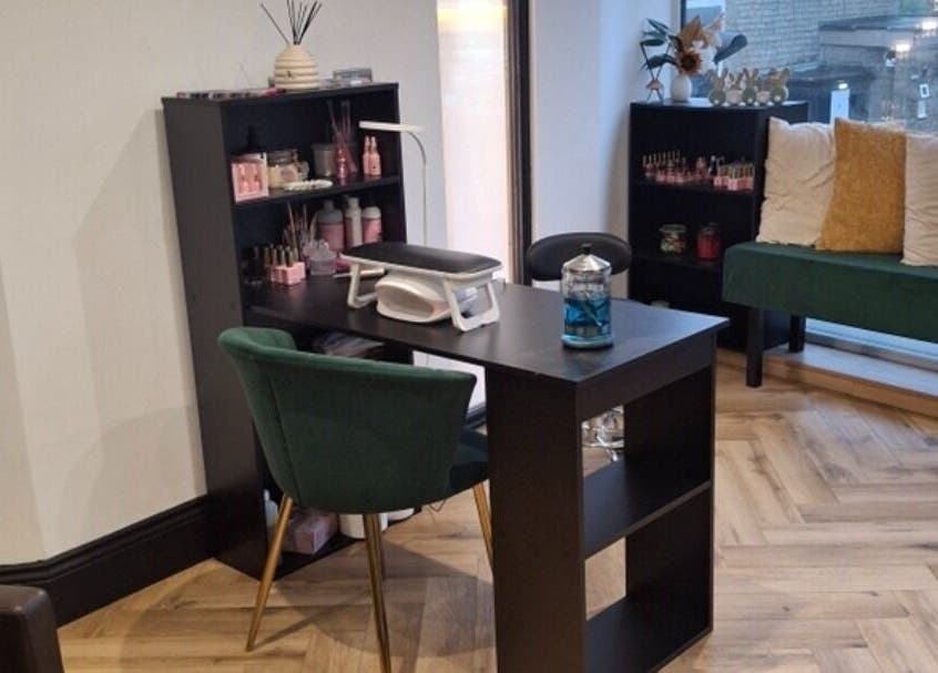 Elegant beauty station at The Toni Touch, Bolton, England, GB, featuring modern decor and inviting seating.