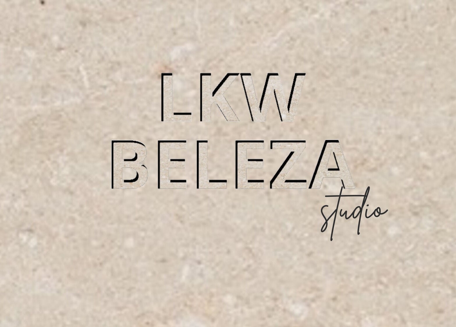 Logo de LKW beleza sur fond beige, Trappes, Île-de-France, FR.