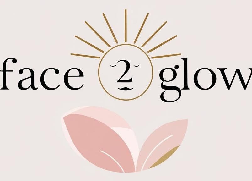 Face2Glow logo featuring sunbeam design, Cape Town, Western Cape, ZA.
