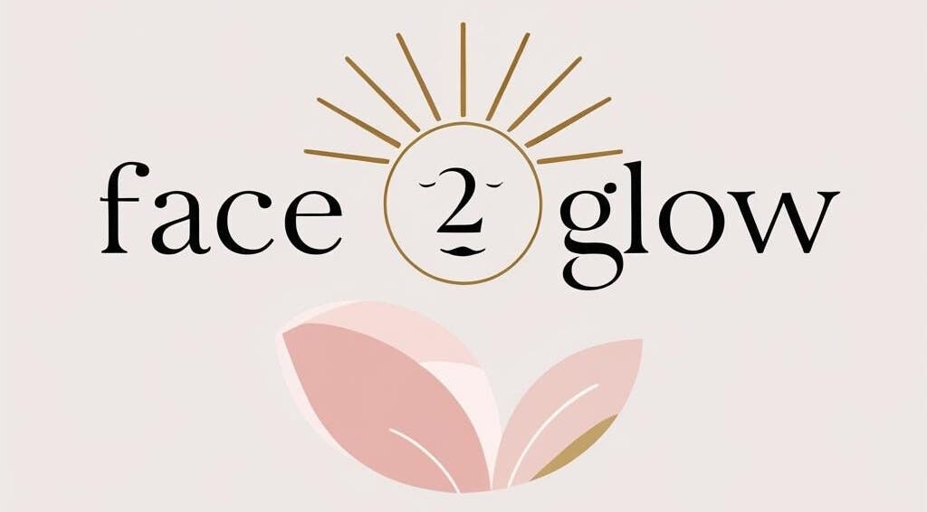Face2Glow logo featuring sunbeam design, Cape Town, Western Cape, ZA.