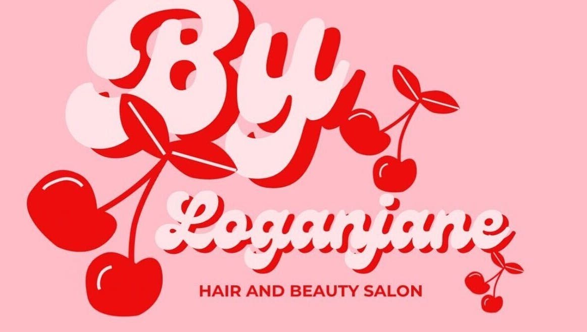Byloganjanesalon logo with cherries, located in Houghton Le Spring, England, GB.