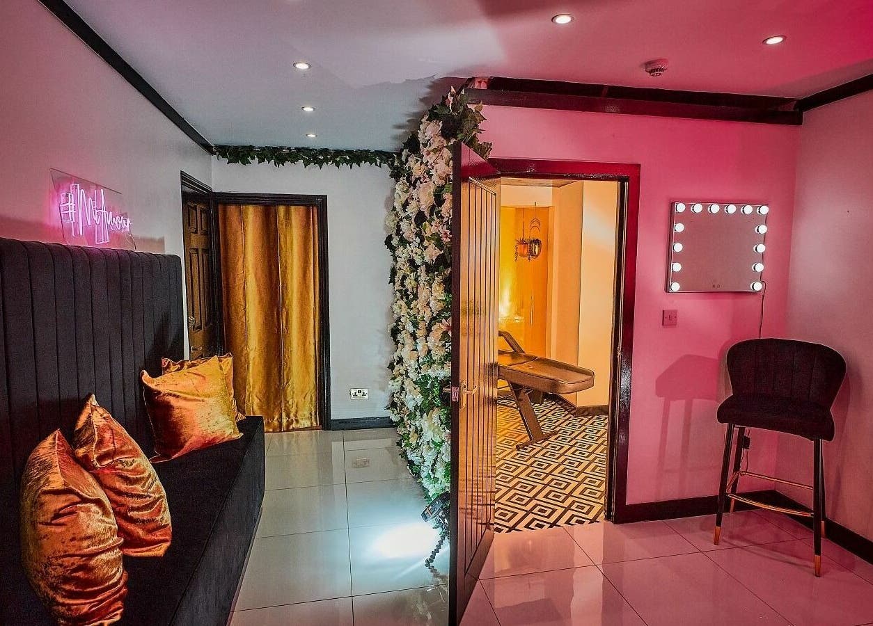 Mi Amour venue lounge showcasing plush seating and ambient lighting in Audenshaw, England, GB.
