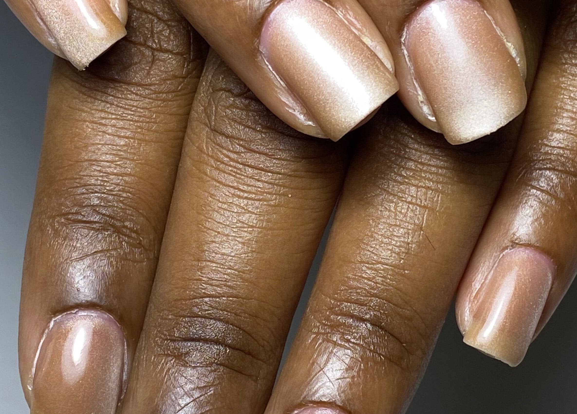 Manicured nails with a glossy finish at Glossy, Paramaribo, Paramaribo, SR.