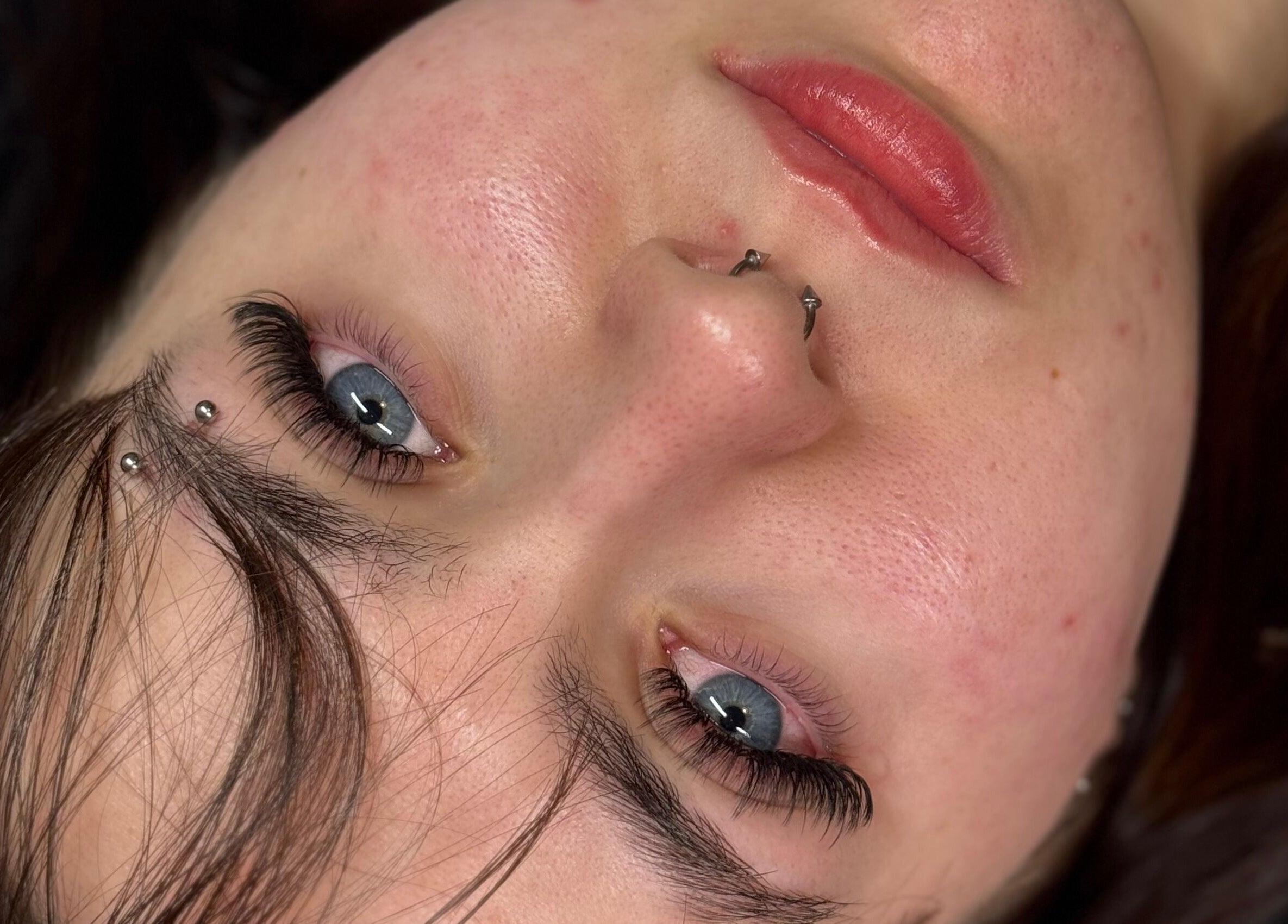 Close-up of elegant piercing at Chunni, Stockport, England, GB, showcasing artistry and detail.