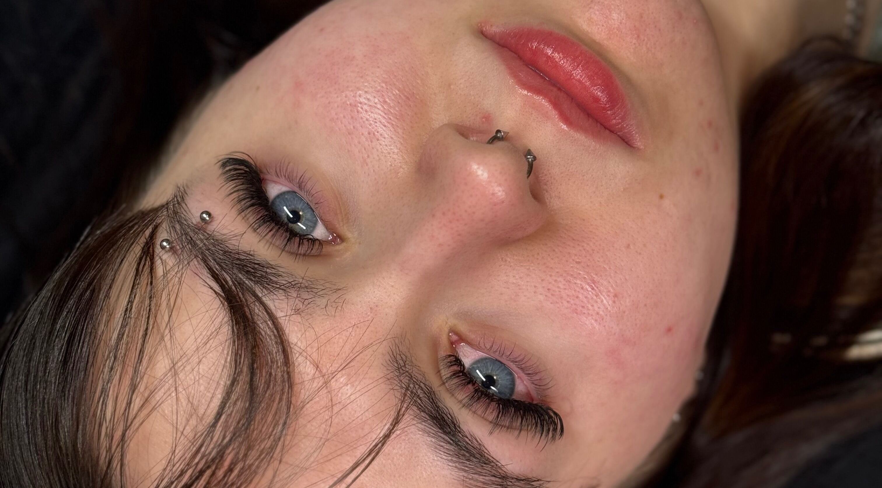 Close-up of elegant piercing at Chunni, Stockport, England, GB, showcasing artistry and detail.