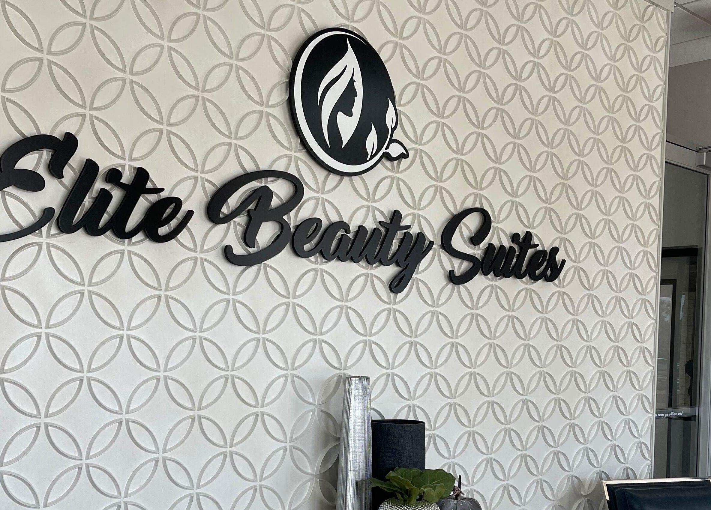 Elegant wall design at Alta Beauty, Winter Garden, Florida, US, showcasing sophisticated interior decor.