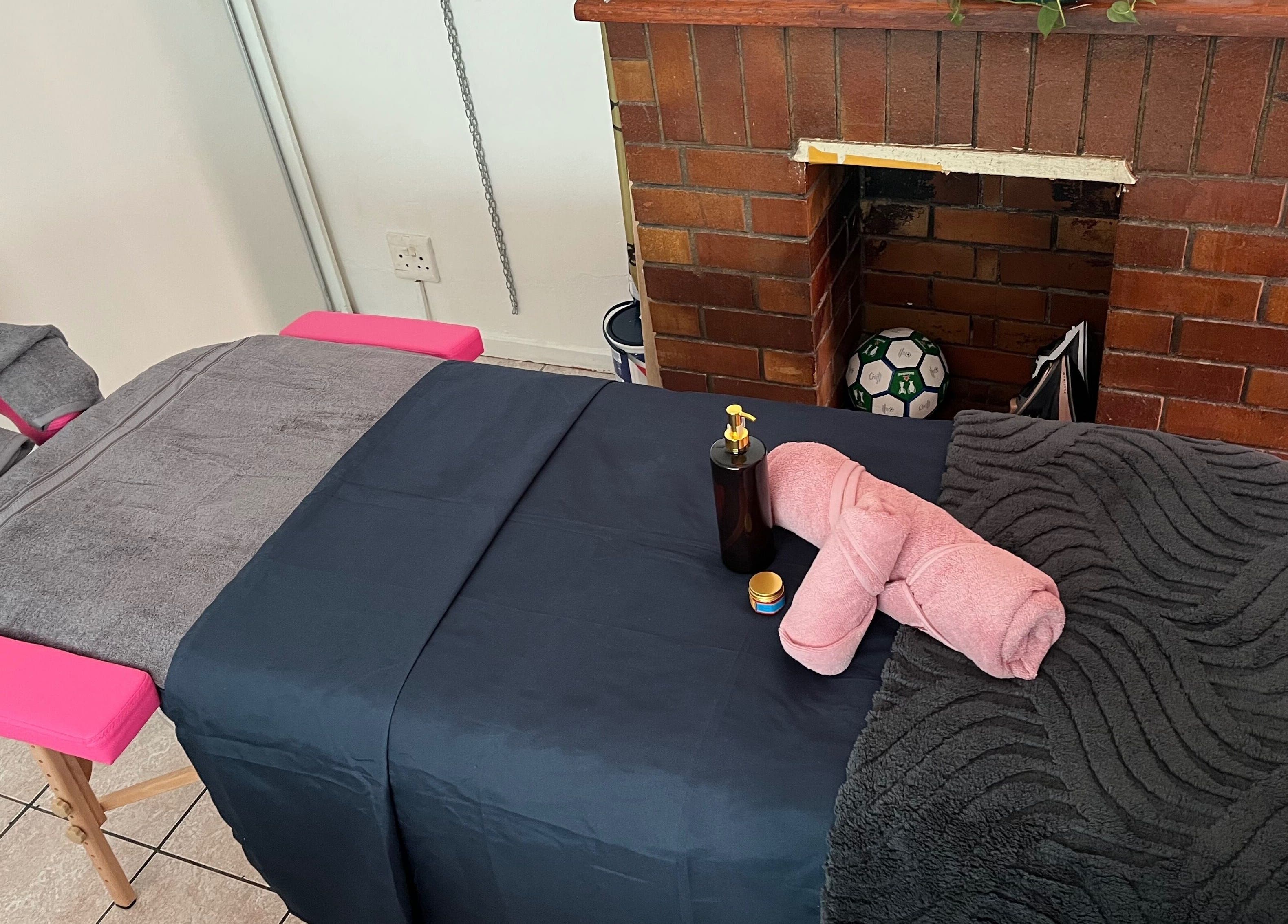 Tranquil massage setup at Relaxation Realm Mobile Massage, Cape Town, Western Cape, ZA.
