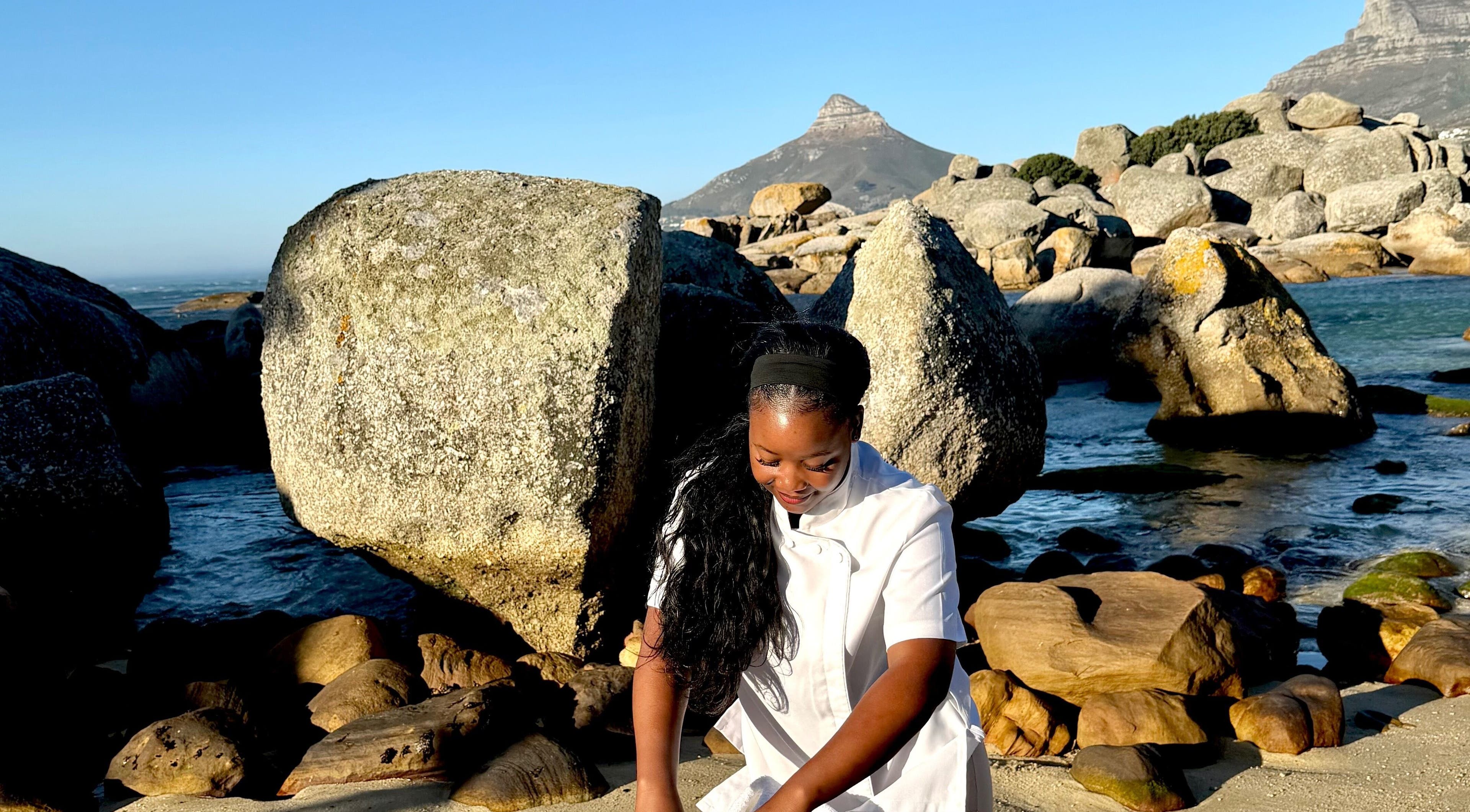 Relaxation Realm Mobile Massage therapist in Cape Town, Western Cape, ZA offering serene beachside service.