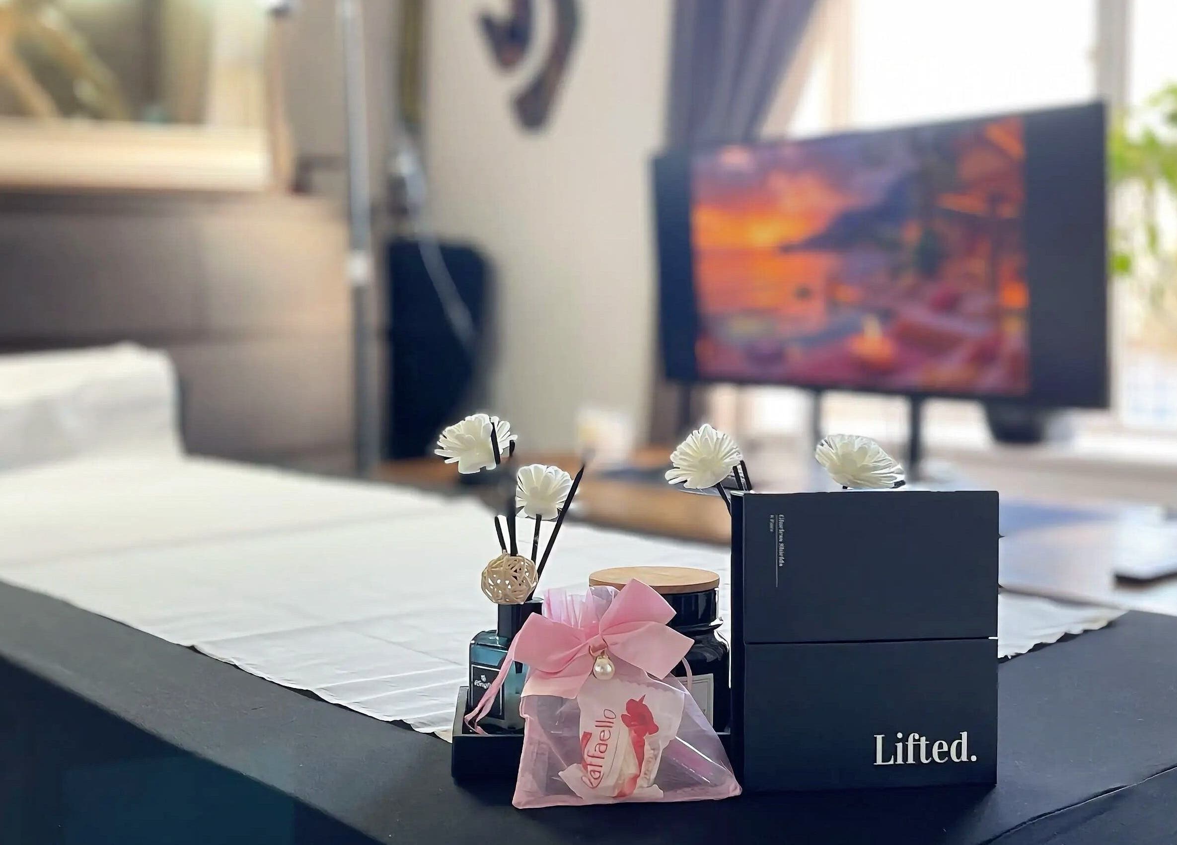 Relaxing spa setup at Lash Lift & Brows London, featuring elegant decor in London, England, GB.