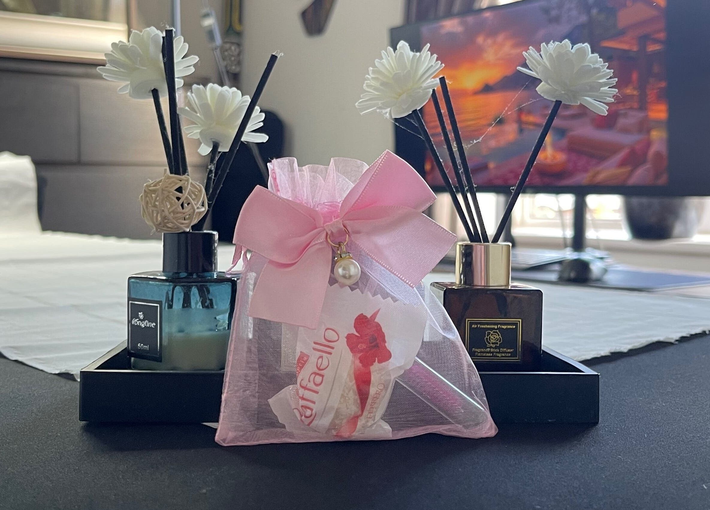 Stylish aromatherapy setup at Lash Lift & Brows London, enhancing the spa's serene ambiance. London, England, GB.