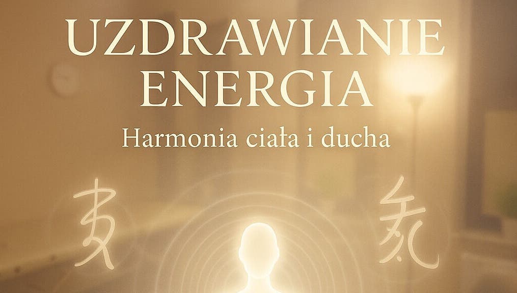 Grafika z napisem uzdrawianie energią w Gabinet pracy energetycznej, Mokronos Górny, Województwo Dolnośląskie, PL.