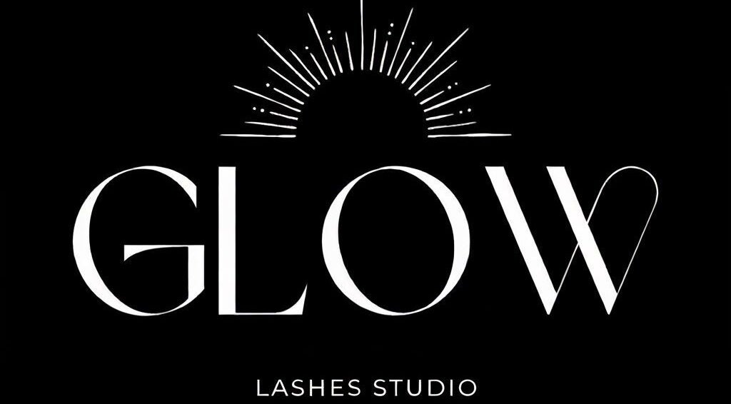 Logo of GLOW Lashes Studio in Santiago Yeche, Estado De México, MX with a sunburst design.