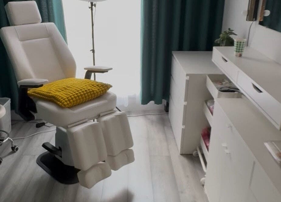 Sleek treatment chair in LuxFase&Beauty, Dublin, County Dublin, IE, creating a tranquil spa ambiance.