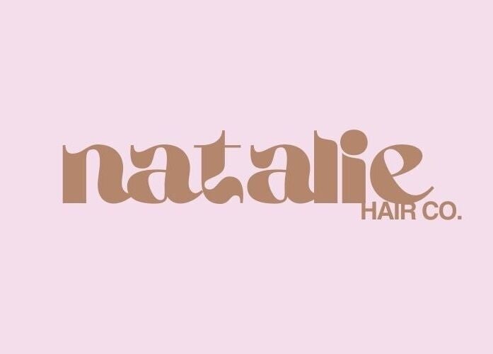Natalie Hair Co logo in elegant font, Singleton, New South Wales, AU.