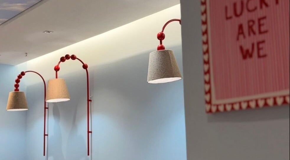 Elegant wall lamps at Maryam's Flowers Salon & SPA in Riyadh, Riyadh Province, SA, enhancing modern decor.